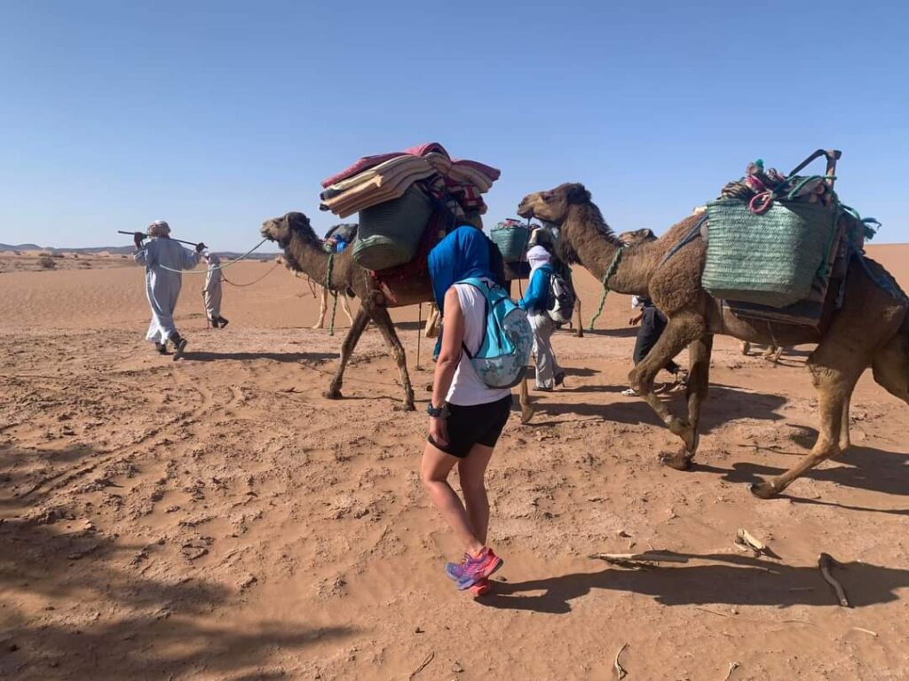 Ergsmar , trek dans le désert marocain